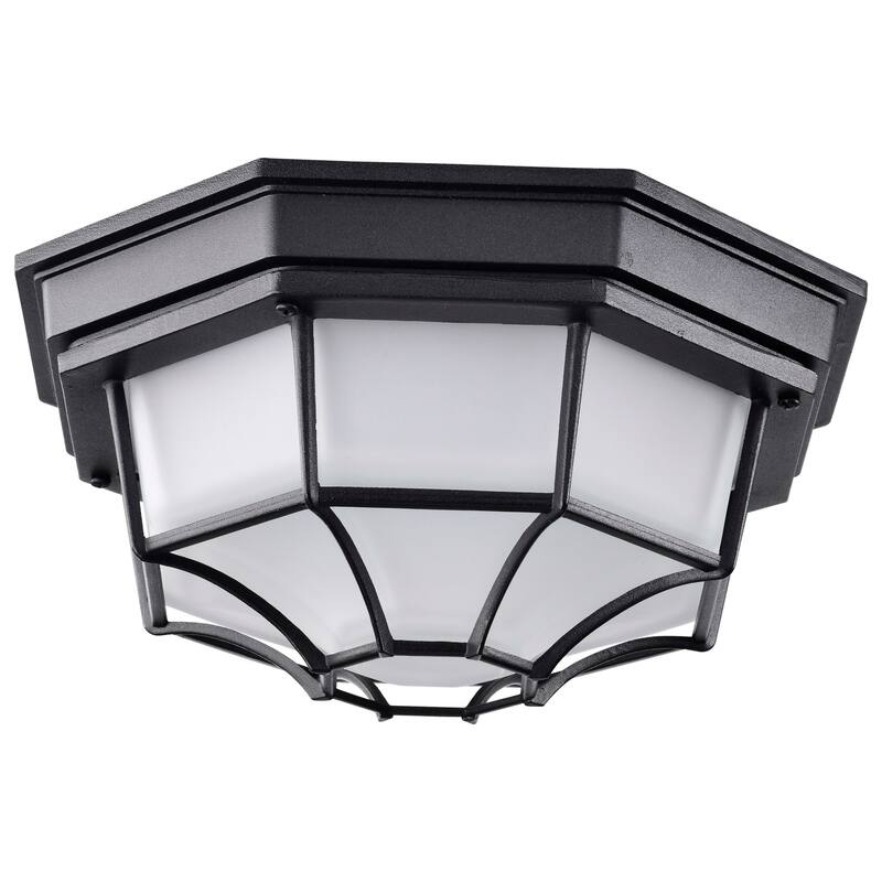 Nuvo Lighting 62/1399 LED Spider Cage Light Utility Light - Black