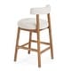 preview thumbnail 34 of 39, Christopher Knight Home - Riven Rubberwood Upholstery Counter Stool Set of 2