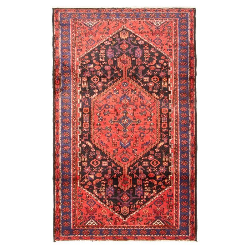 ECARPETGALLERY Hand-knotted Anadol Black Wool Rug - 4'7 x 7'4