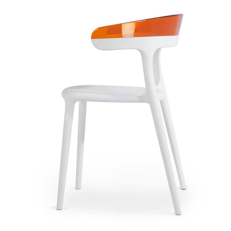 WRGHOME Modern Stacking Patio Dining Side Chair Indoor/Outdoor (Set of 2) Taupe - 30.31'' H X 21.65'' W X 20.08'' D