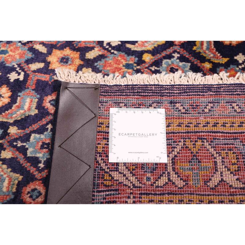 ECARPETGALLERY Hand-knotted Andelz Dark Navy Wool Rug - 4'2 x 7'3