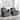 2Set Modern Lounger Upholstered Push Back Manual Recliner Chair