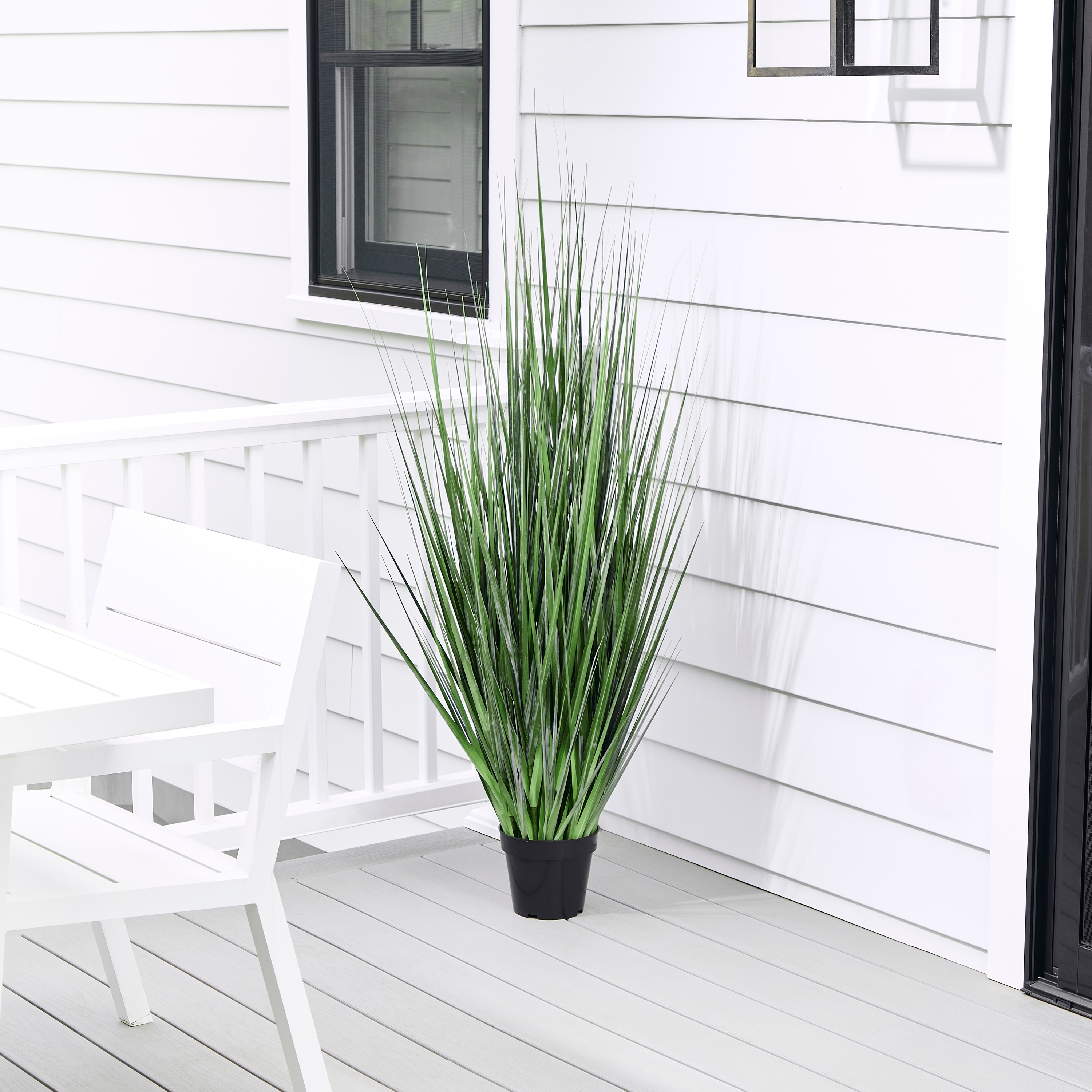 60" UV Potted Agave Grass