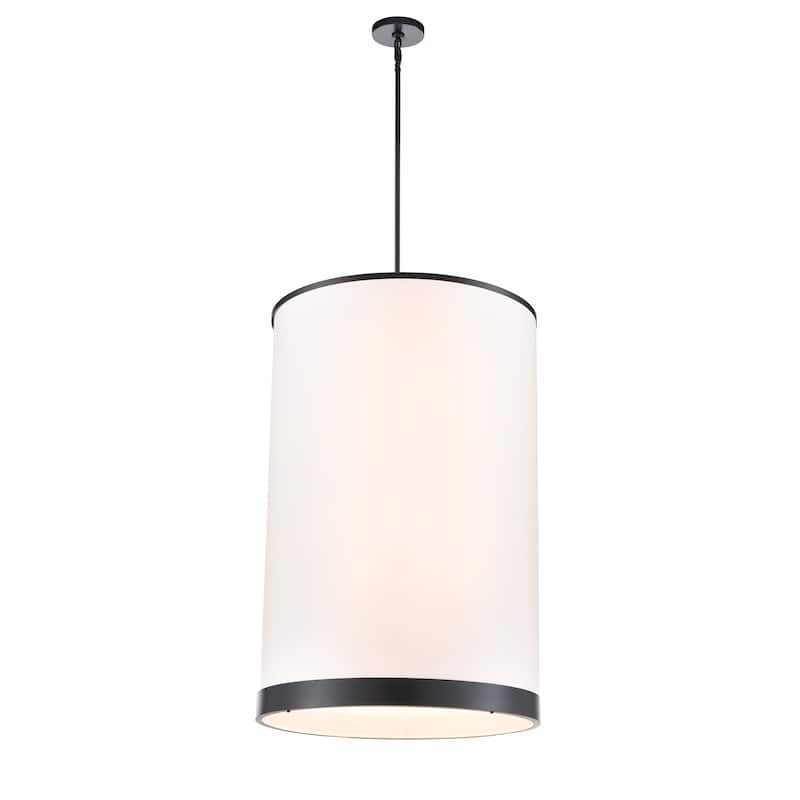 Artcraft High Street 8-Light Chandelier - Black Finish - Black