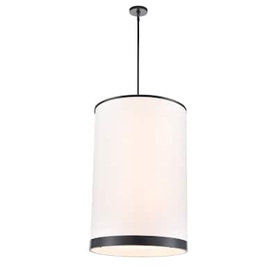 Artcraft High Street 8-Light Chandelier - Black Finish