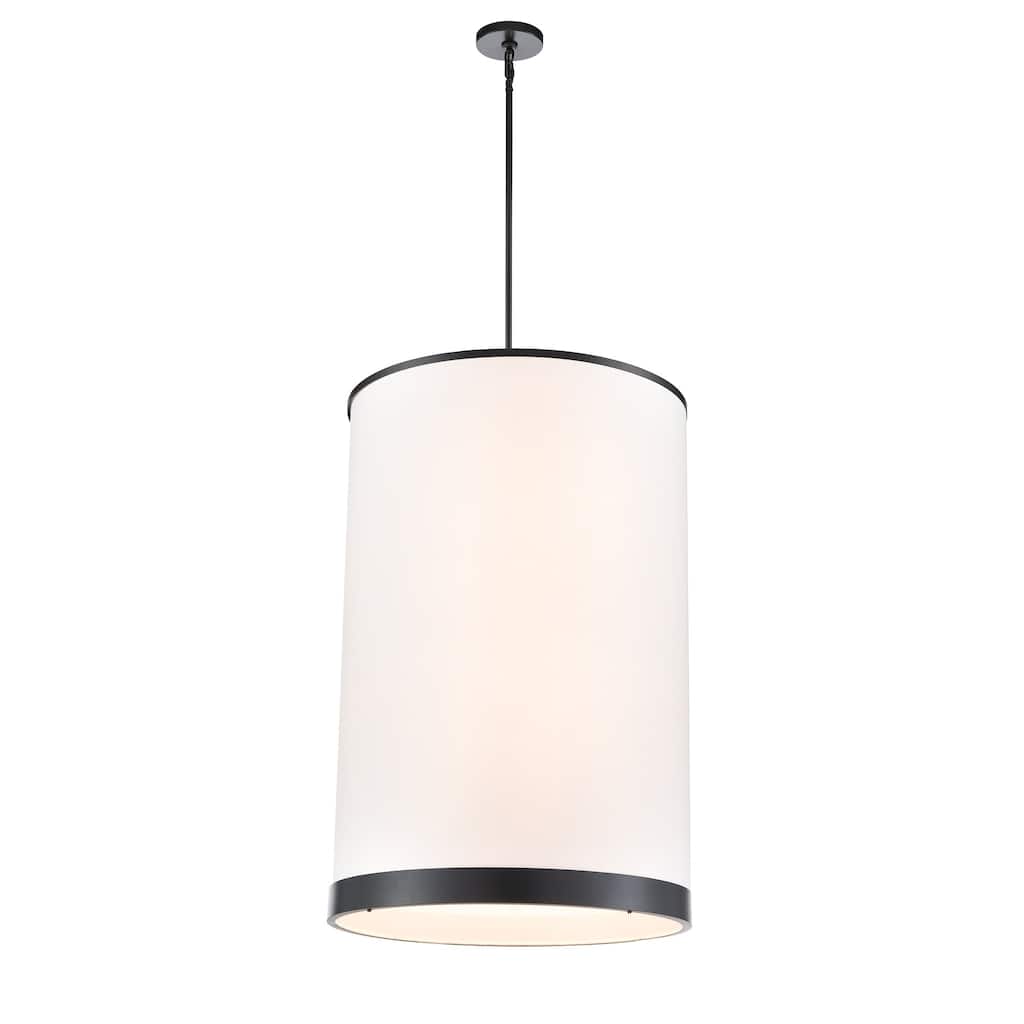 Artcraft High Street 8-Light Chandelier - Black Finish