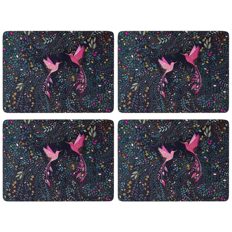 Pimpernel Sara Miller India Placemats, Set of 4 - 12" L x 9.1" W - Set of 4 - 12" L x 9.1" W