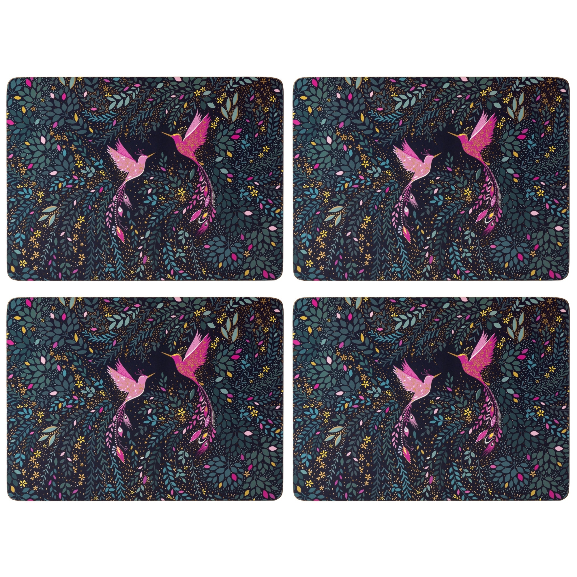 Pimpernel Sara Miller Set of 4 India Placemats - 12" L x 9.1" W