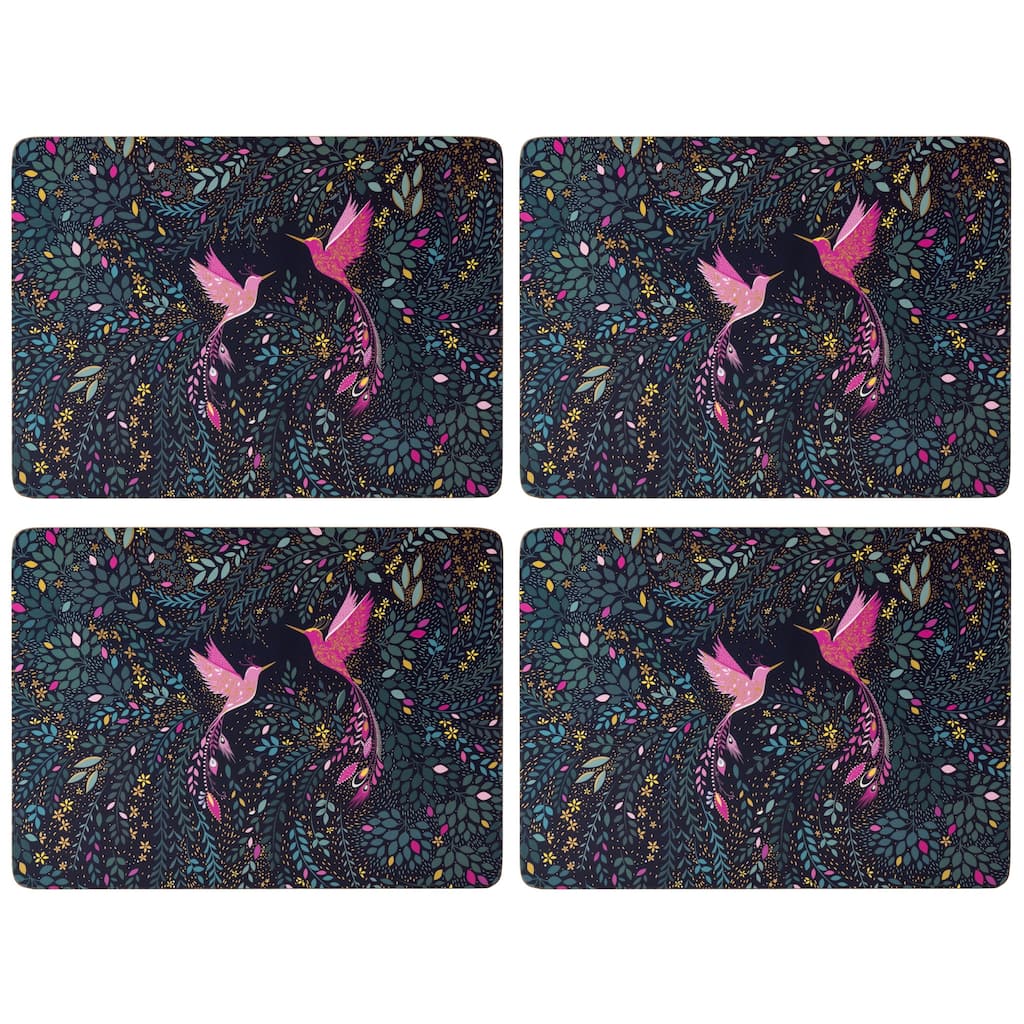 Pimpernel Sara Miller India Placemats, Set of 4 - 12" L x 9.1" W