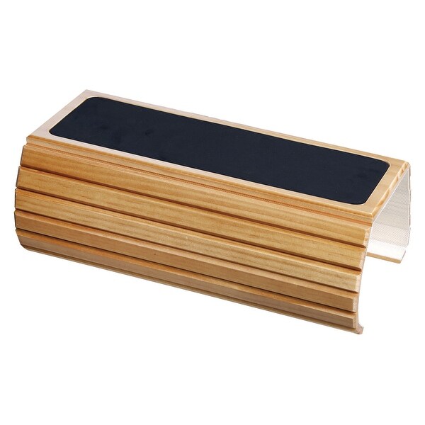 Wood Flexi Sofa Arm Rest Table - Honey - Brown