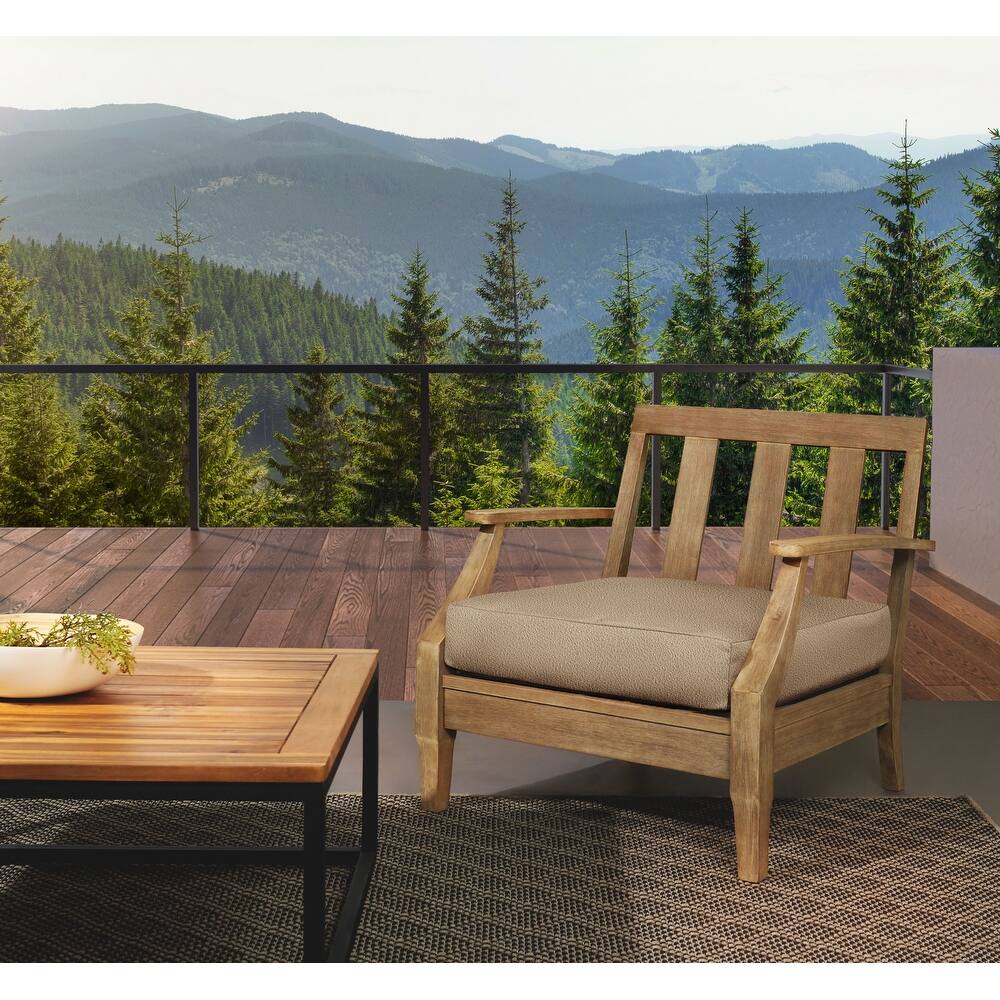 Sorra Home Valdese Boucle Outdoor Deep Seating Cushion