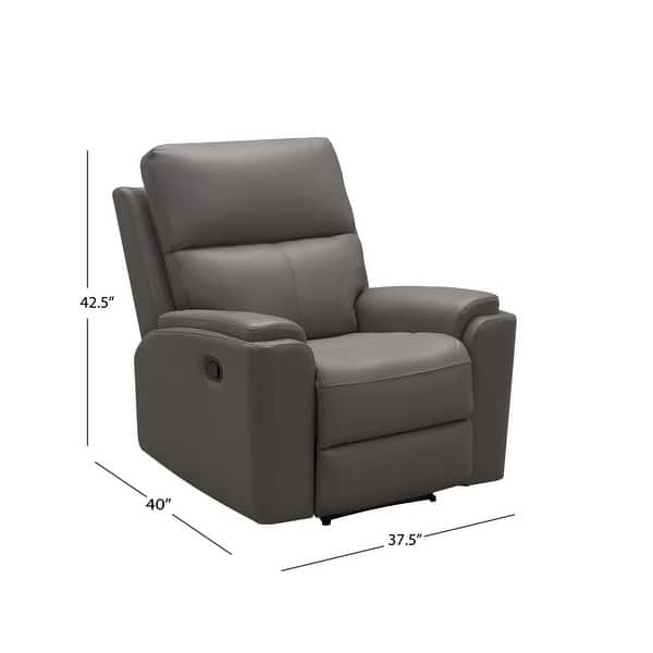 Abbyson Jackson Top Grain Leather Manual Reclining Sofa Set Bed Bath