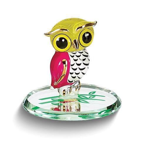 Curata Big Owlet Handcrafted Glass Figurine