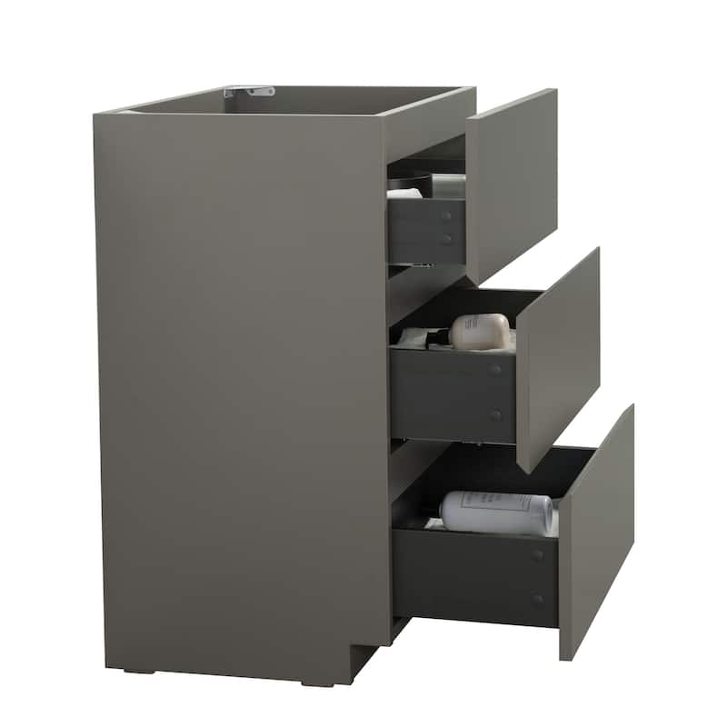 (Base Only) Floor Cabinet Vanity Base with 3 Drawers