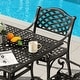 preview thumbnail 4 of 11, Nuu Garden 5-Piece Cast Aluminum Patio Dining Set with Umbrella Hole and Wide Seat