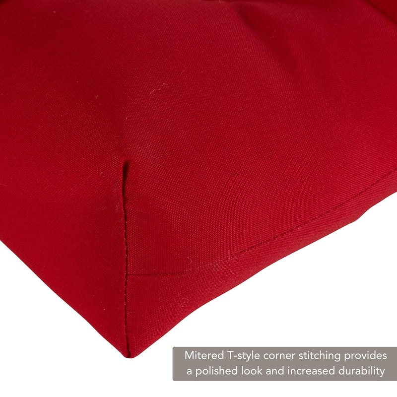 Salsa Red 20-inch Outdoor Chair Cushion by Greendale Home Fashions - 20w x 20l