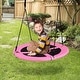 preview thumbnail 6 of 21, Outdoor and Indoor 40-Inch Flying Saucer Tree Swing for Play and Fun - 40" ~ 63"