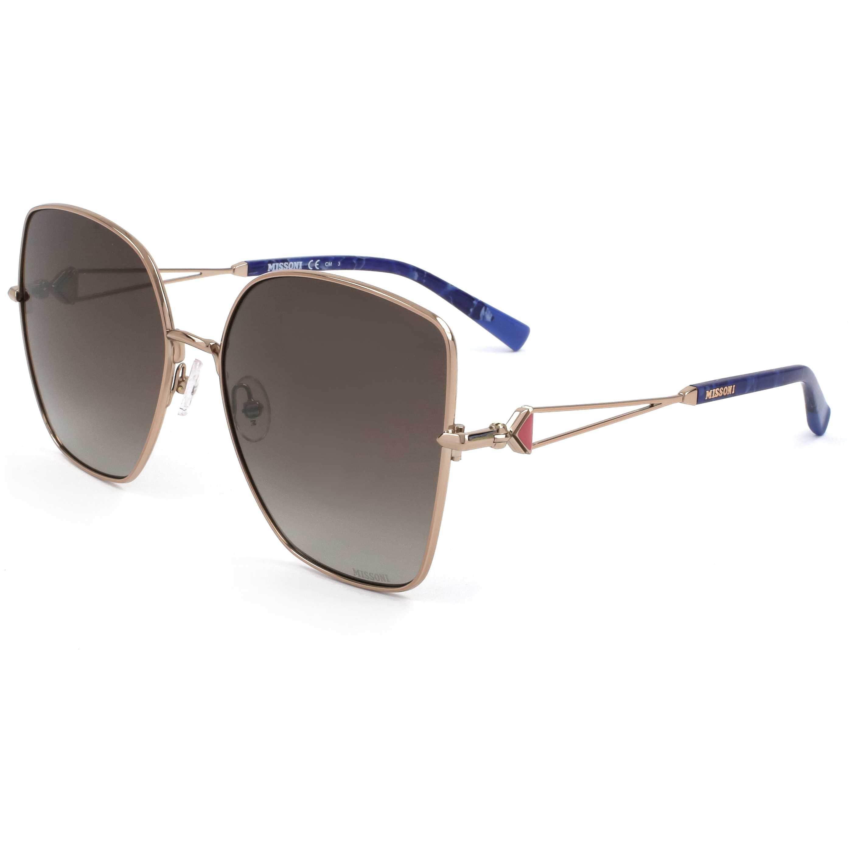 Missoni MIS 0052/S 0J5G 9O Sunglasses Gold Square Frame, Grey Lenses Missoni MIS 0113/S Women main image 2
