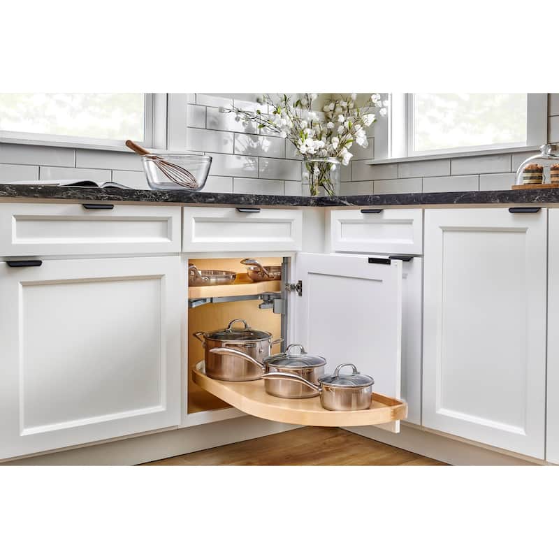 Rev-A-Shelf 4WLS87-18-L Modern 38"W Soft Close Pull Out and Pivot Two