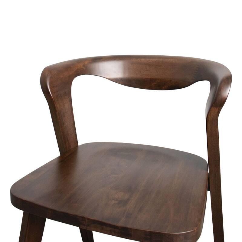 Rumy 7pc Extendable Dining Table Set, 6 Chairs, Diamond Edge, Brown