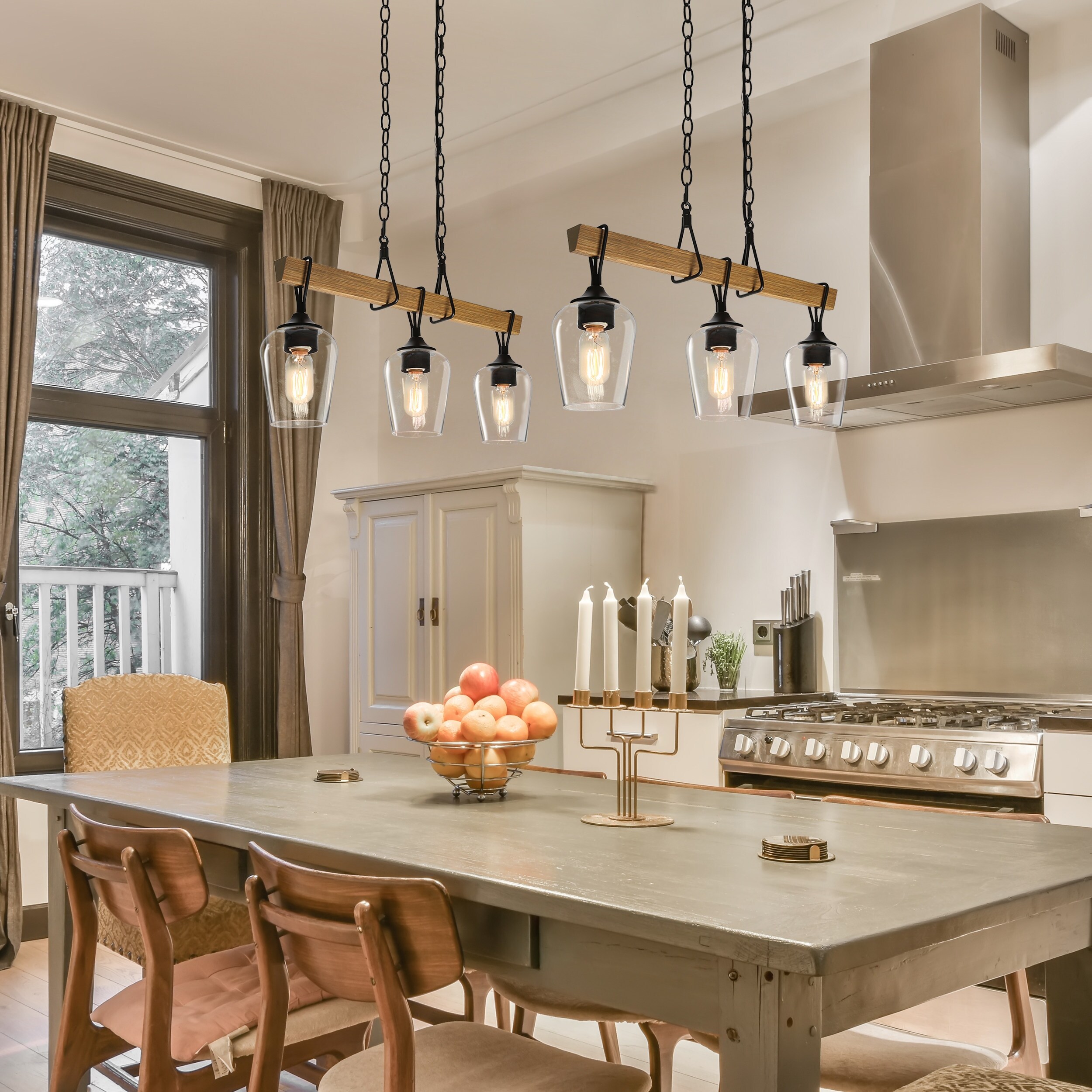 Rustic 3 light pendant best sale