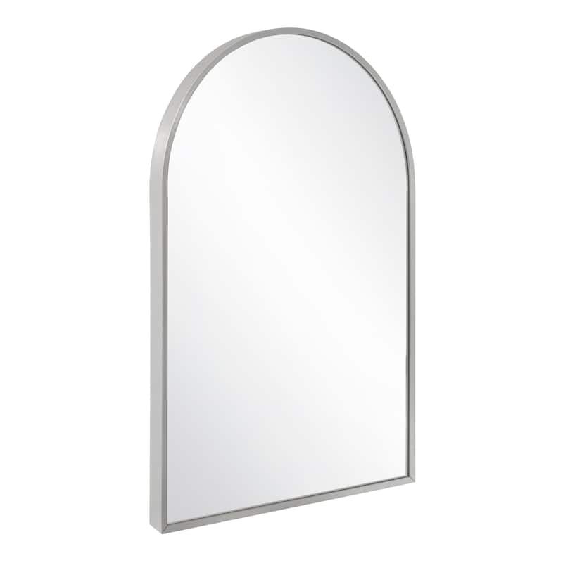 Modern Metal Framed Maeve Arched Wall Accent Mirror