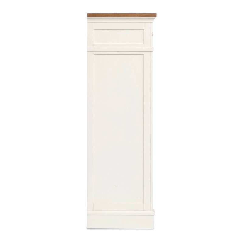 Magnussen Home Kingston Whisper White and Cerused Nutmeg Drawer Chest