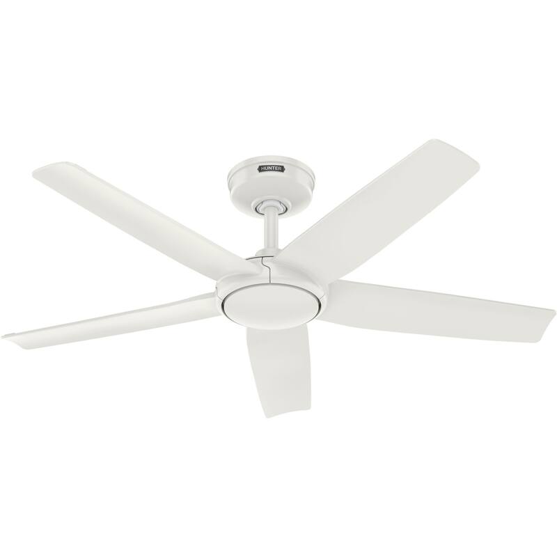 Hunter ZenTech Indoor / Outdoor 5-Blade Smart Ceiling Fan w/ LED Light and Handheld Remote.