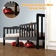 preview thumbnail 19 of 44, Costway Kids Toddler Wood Bed Bedroom Furniture w/ Guardrails - See Details