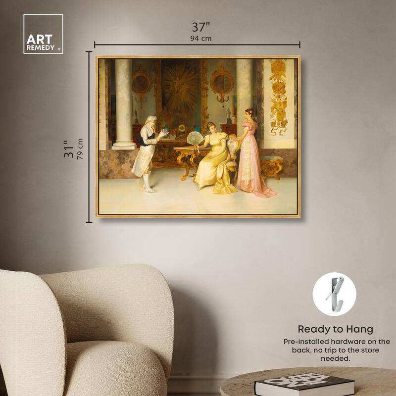 Bashful Suitor Canvas by Art Remedy