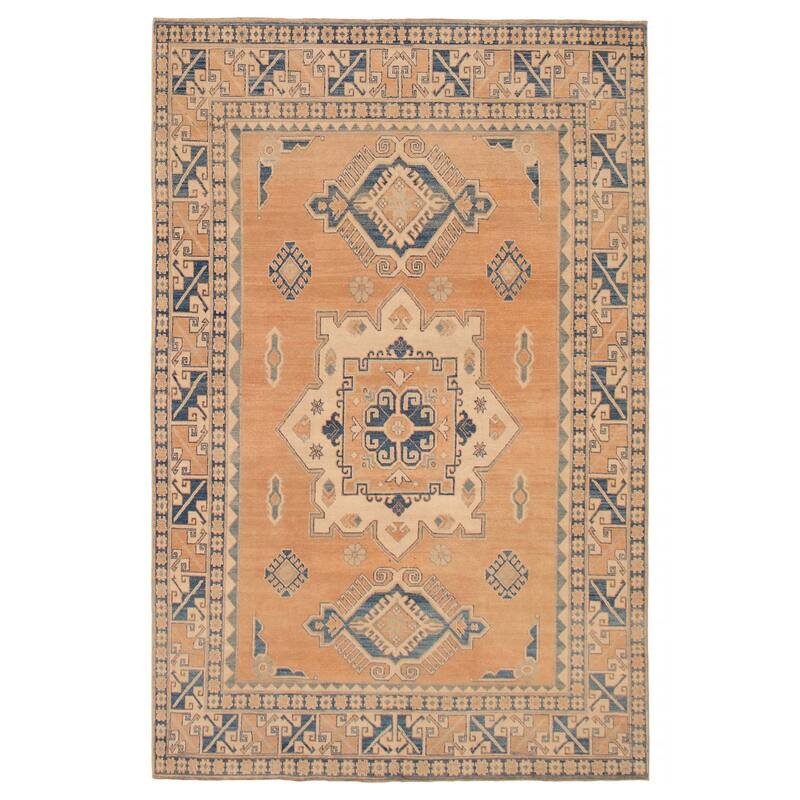 ECARPETGALLERY Hand-knotted Finest Ghazni Copper Wool Rug - 6'5 x 10'0 - Copper - 6'5 x 10'0