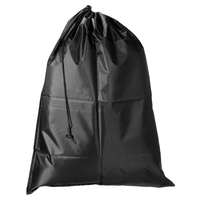 27.5" Height Clothes Storage Drawstring Bag for Camping, Black