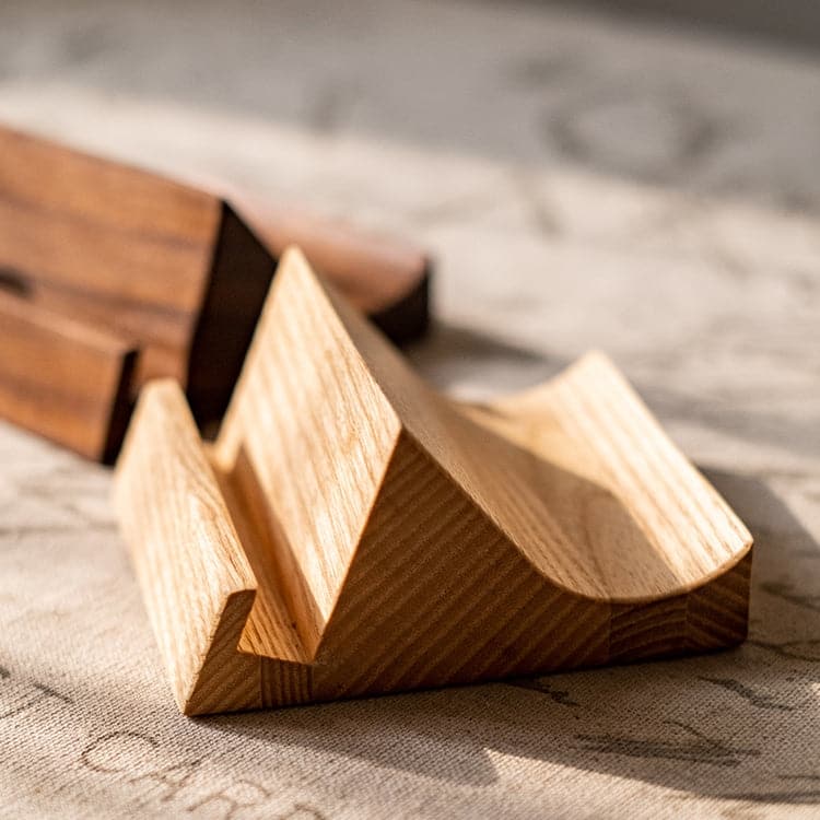 RusticReach Solid Wood Cellphone Stand Desktop Stand