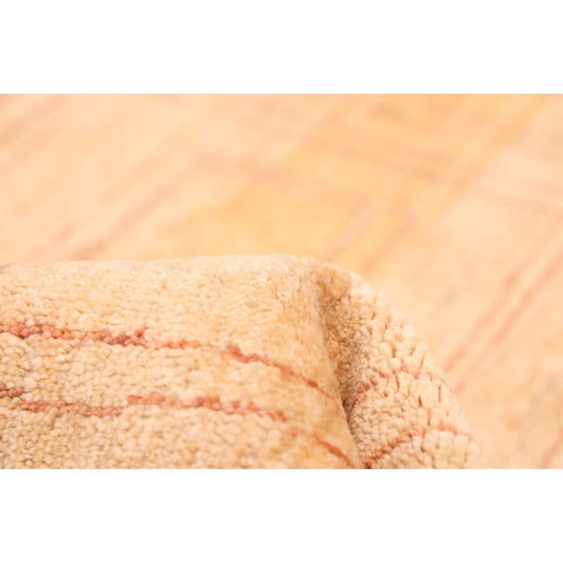 ECARPETGALLERY Hand-knotted Peshawar Ziegler Beige Wool Rug - 5'5 x 8'1