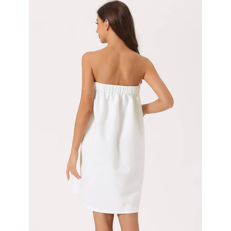 Womens Towel Wrap Robe Bathrobe Spa Towels with Shower Cap for Bath Gym