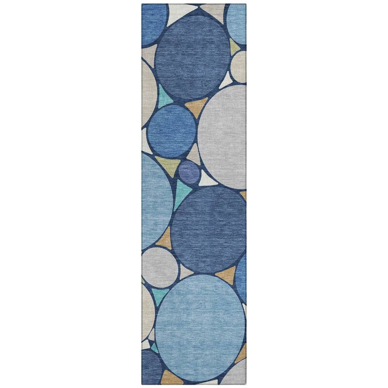 Machine Washable Indoor/ Outdoor Contemporary Rowan Chantille Rug