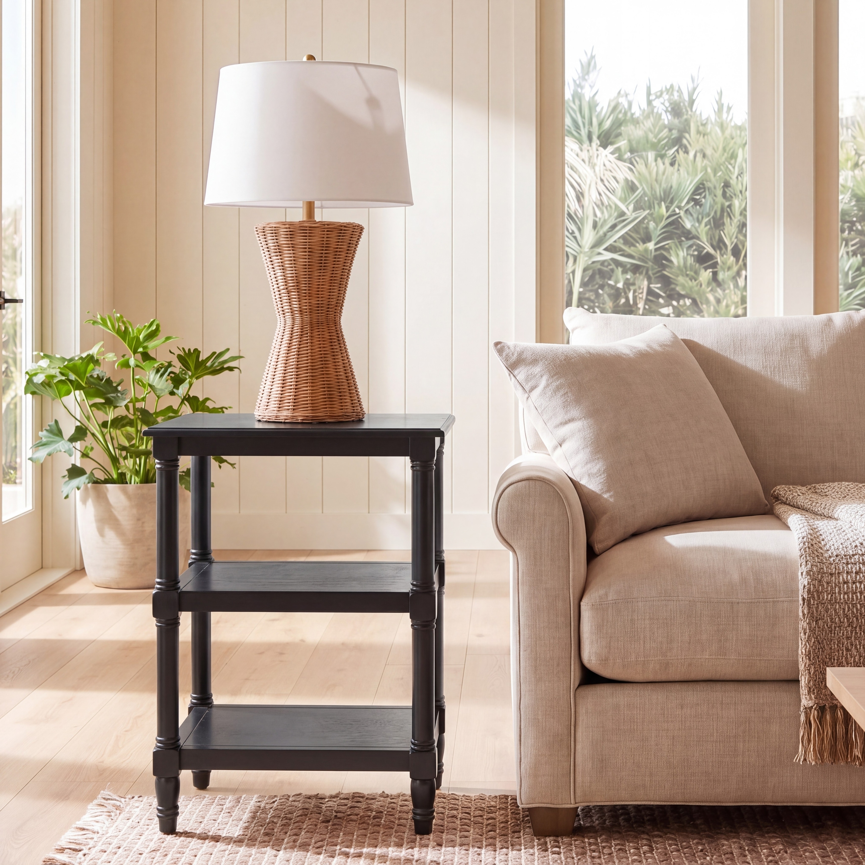 SAFAVIEH Elmira 3-Shelf Accent Table - 19.8" W x 15" L x 30" H - 20"W x 15"D x 30"H