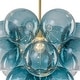 preview thumbnail 62 of 63, Glam Single-light Dining Room Glass Globe Bubble Chandelier - 17.7 in