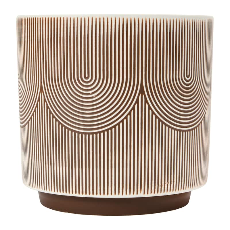 Textured Stoneware Planter