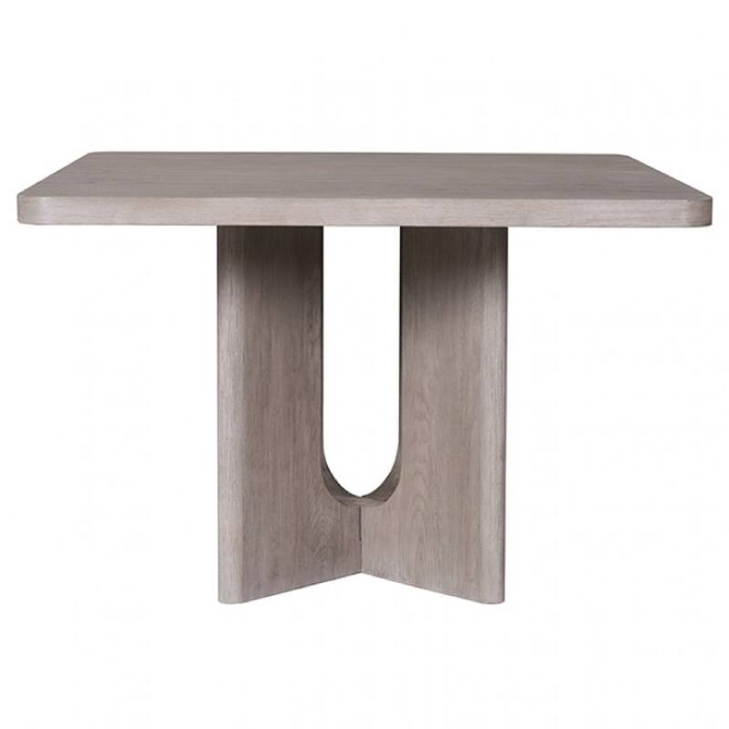 Zoko 7pc Counter Height Dining Table Set, 6 Seater, White Wash Oak