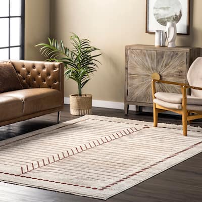 Nuloom Lisa Global Inspired Fringe Area Rug