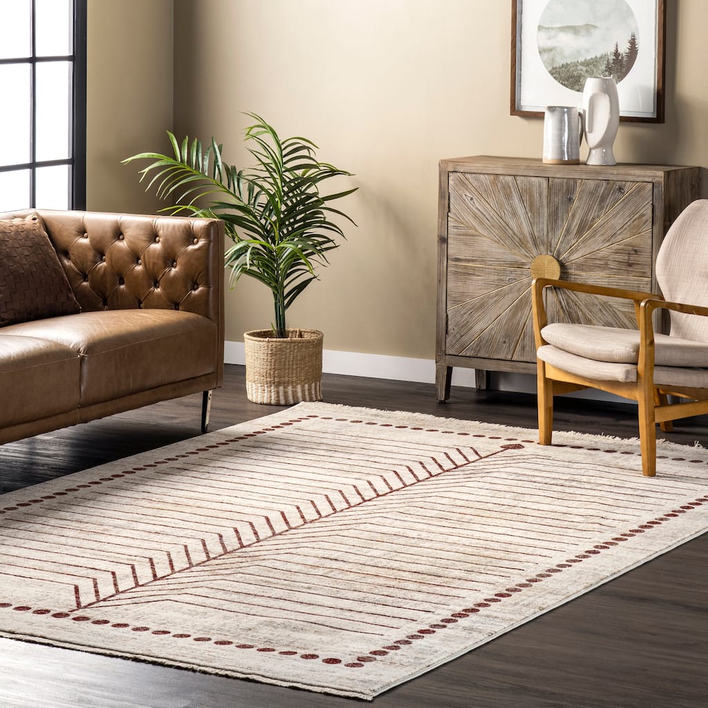 Nuloom Lisa Global Inspired Fringe Area Rug