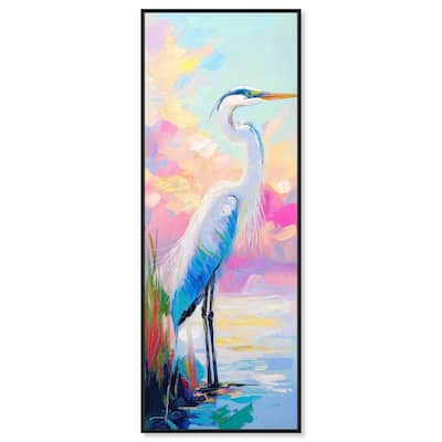 Expressive Egret I Panoramic Canvas by Art Remedy