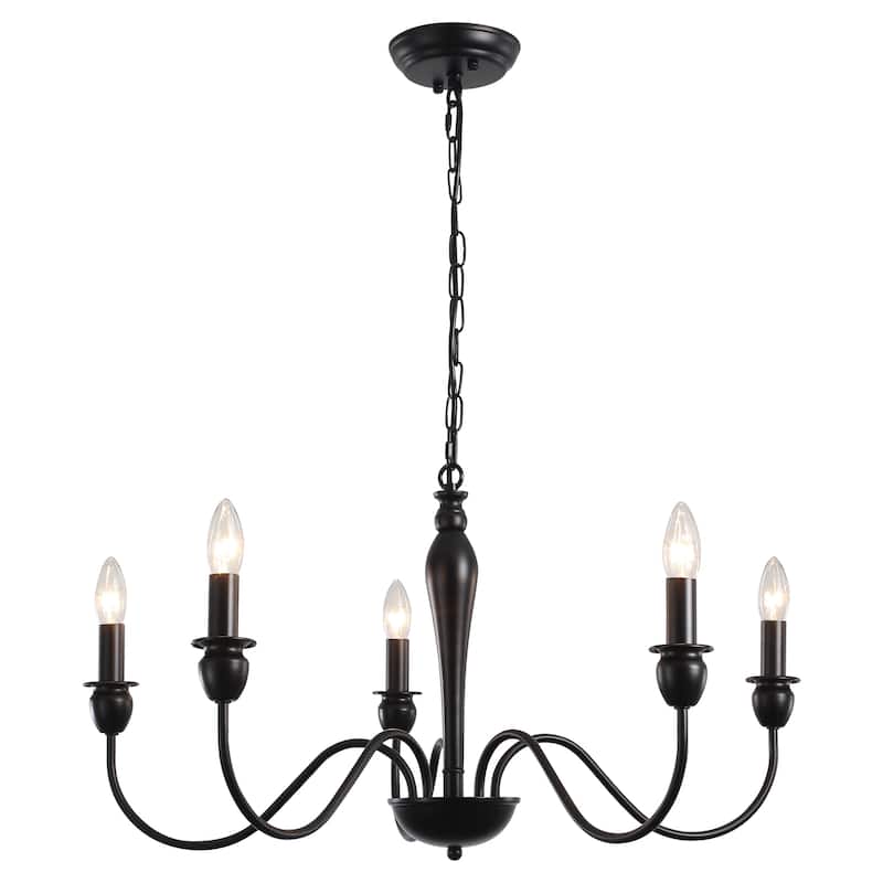 5-Light 28.14-inch Classic Chandelier Light for Kitchen Island Bedroom