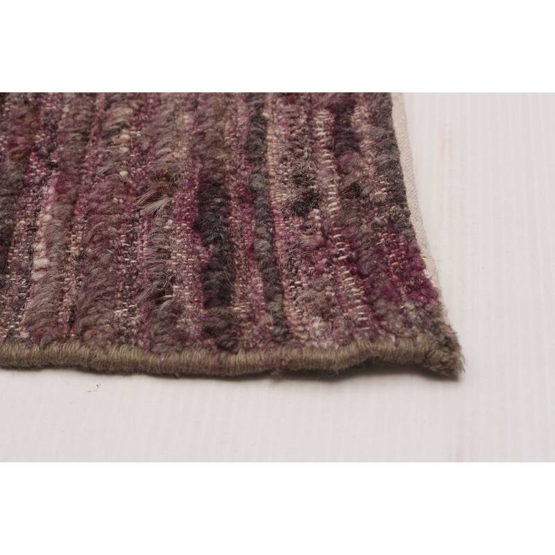 ECARPETGALLERY Hand-knotted Finest Peshawar Ziegler Magenta Wool Rug - 9'3 x 12'6