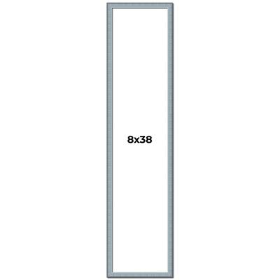 8x38 Frame Rustic Sky Blue Solid Wood Picture Frame | 0.75 Inch