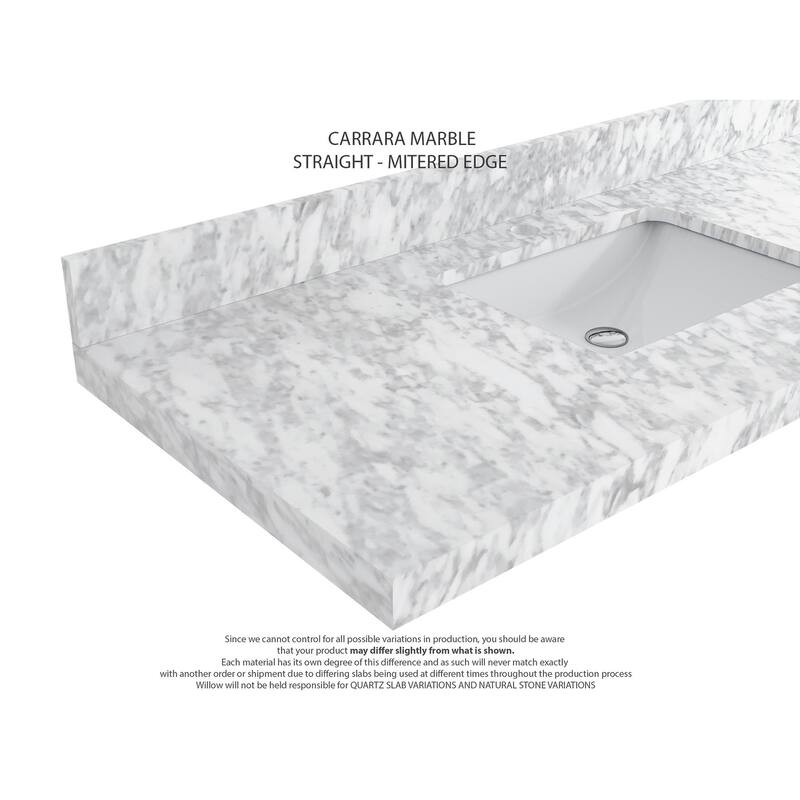 Willow Collections 36 in. W x 22 in. D Cambridge Right Offset Sink Bathroom Vanity with Countertop