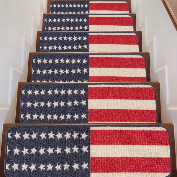 Indoor Non Slip Carpet Stair Treads 8.5/"x26/" Sets of 7 and 13
