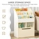 preview thumbnail 15 of 23, HOMCOM Kids Bookcase Multi-Shelf Rack Organizer with Storage Drawer - 23.5" x 11.75" x 35.5"