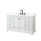 Option White / Giotto Quartz Top / Matte Black Hardware